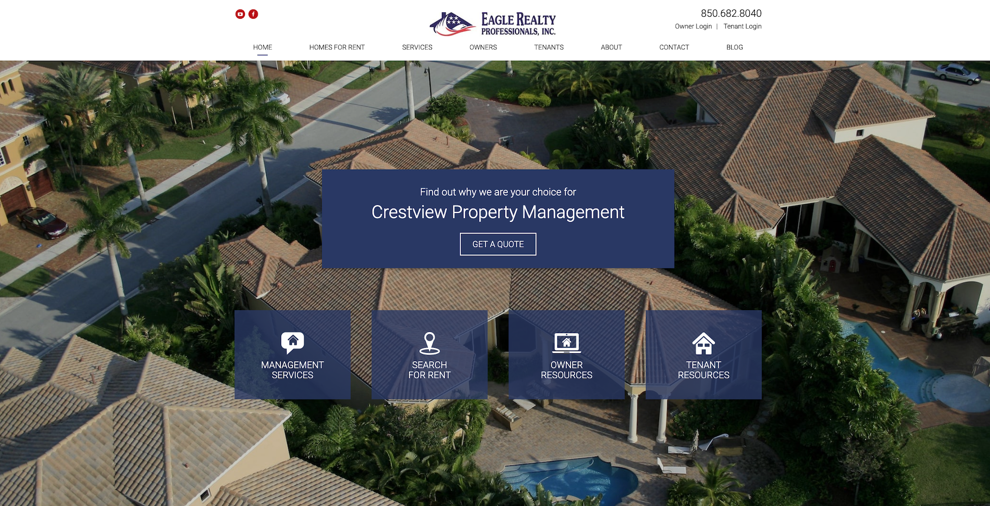 Crestview Property Management and Property Managers, Crestview Houses